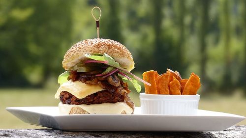 Vege burger, krumpirići